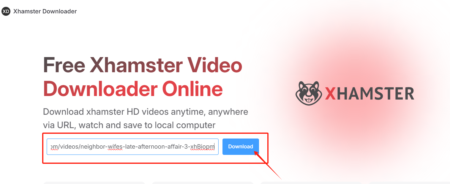 Download XHamster Videos Using XHamster Downloader-Step 2