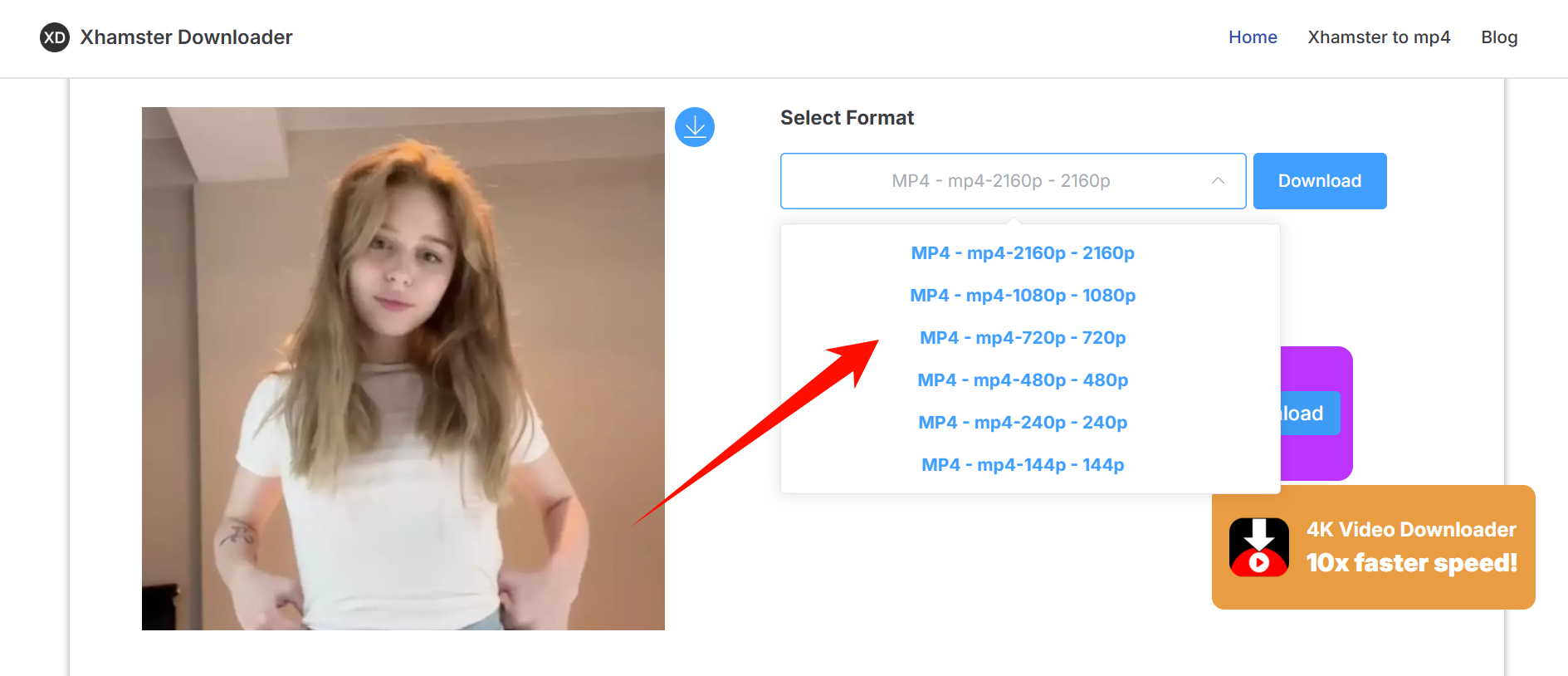Select Video Quality