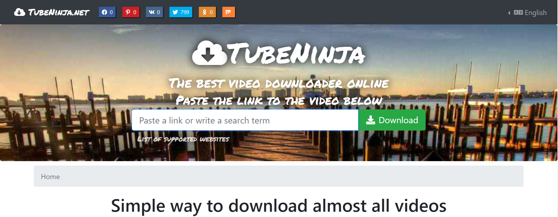 TubeNinja's homepage
