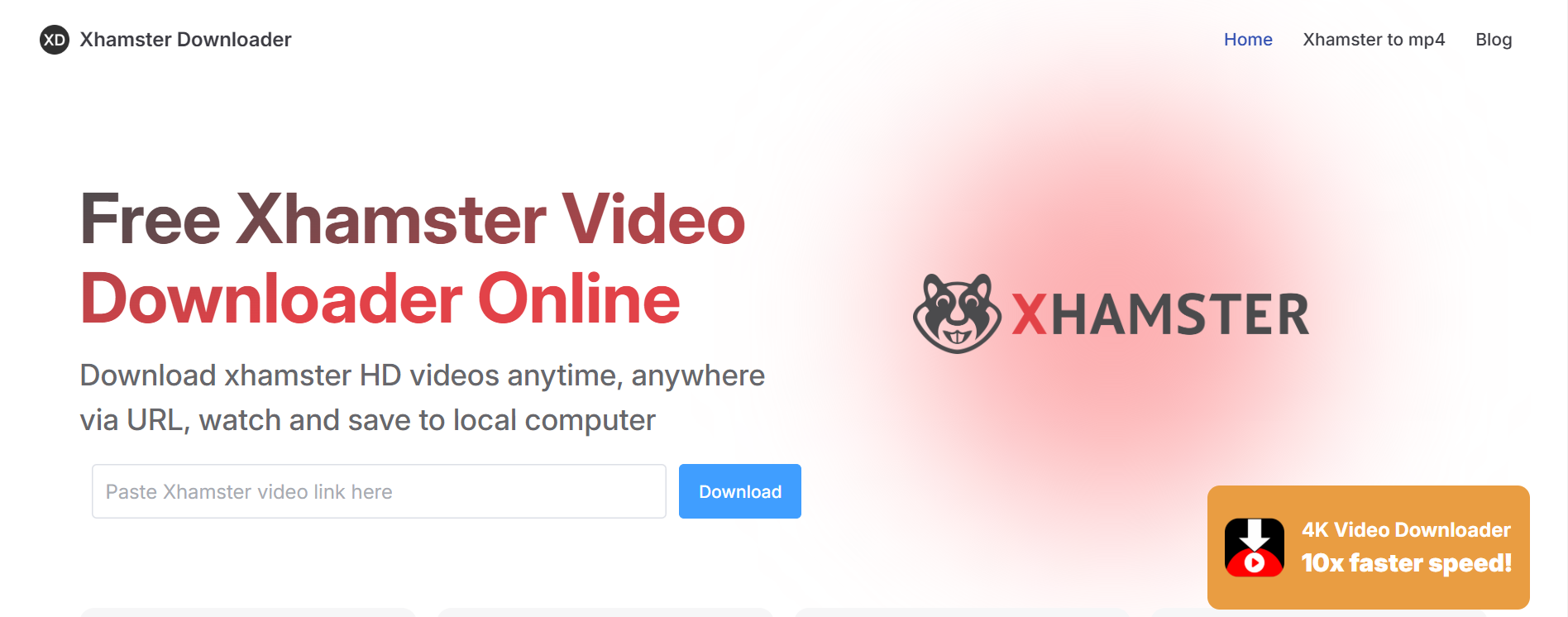 Xhamster Downloader's homepage