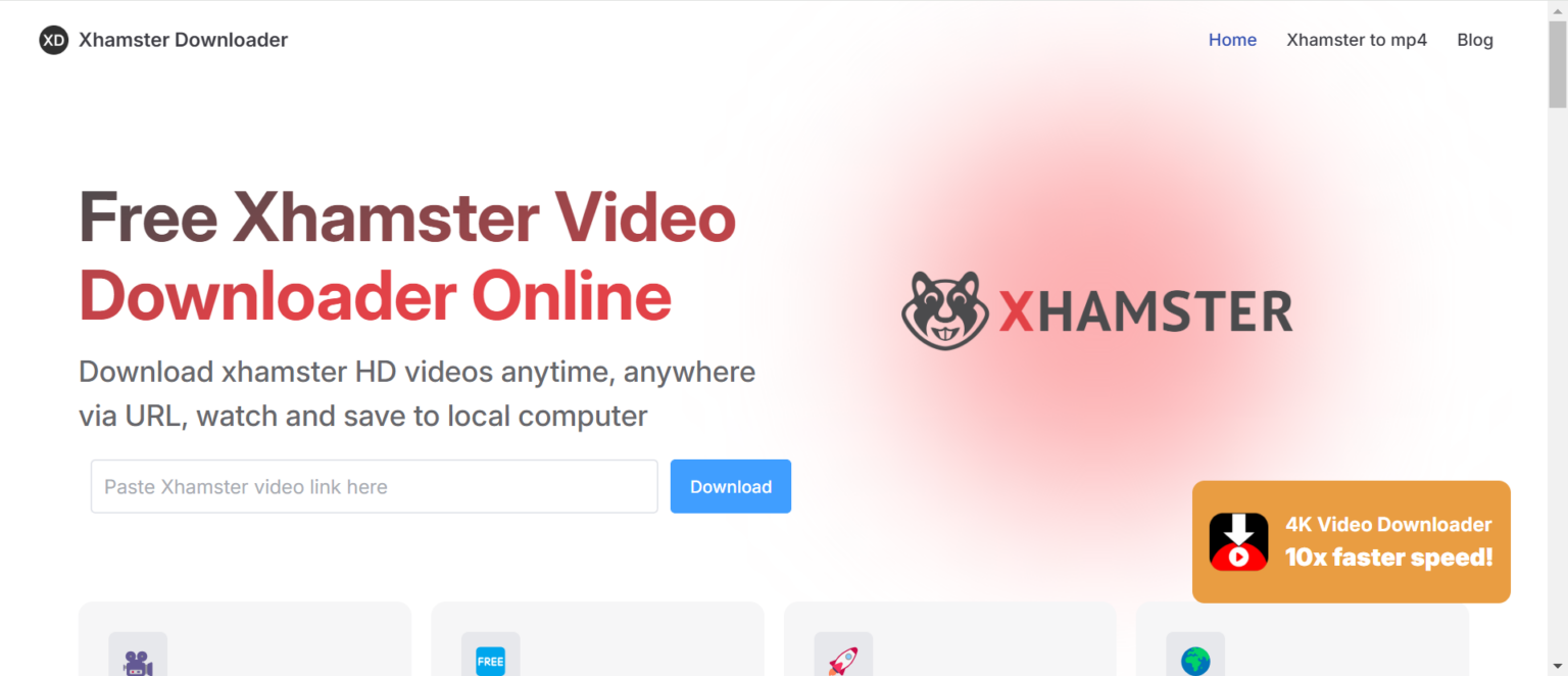 Xhamster Downloader’s homepage